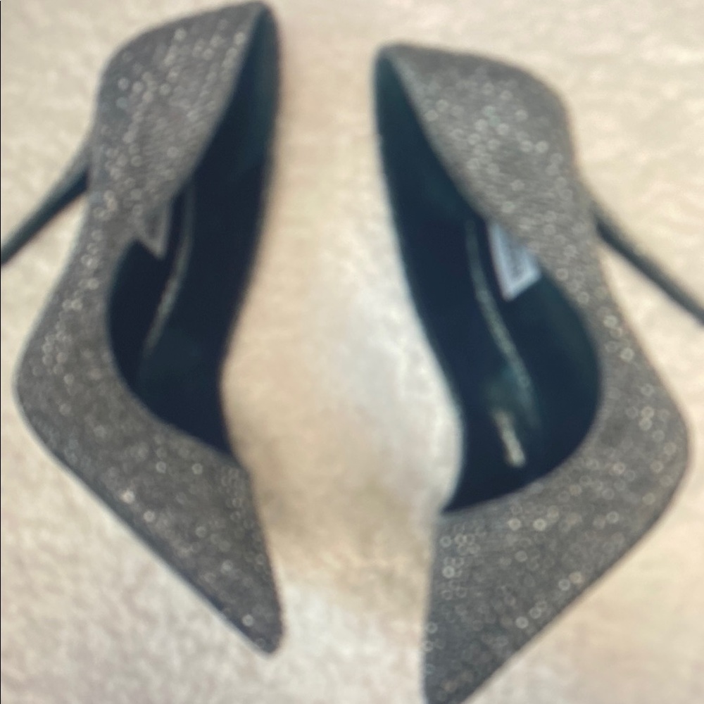 R13 Silver Glitter Women's Heels